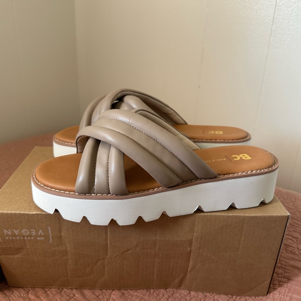 BC: Insightful Sandal in Taupe Size 9